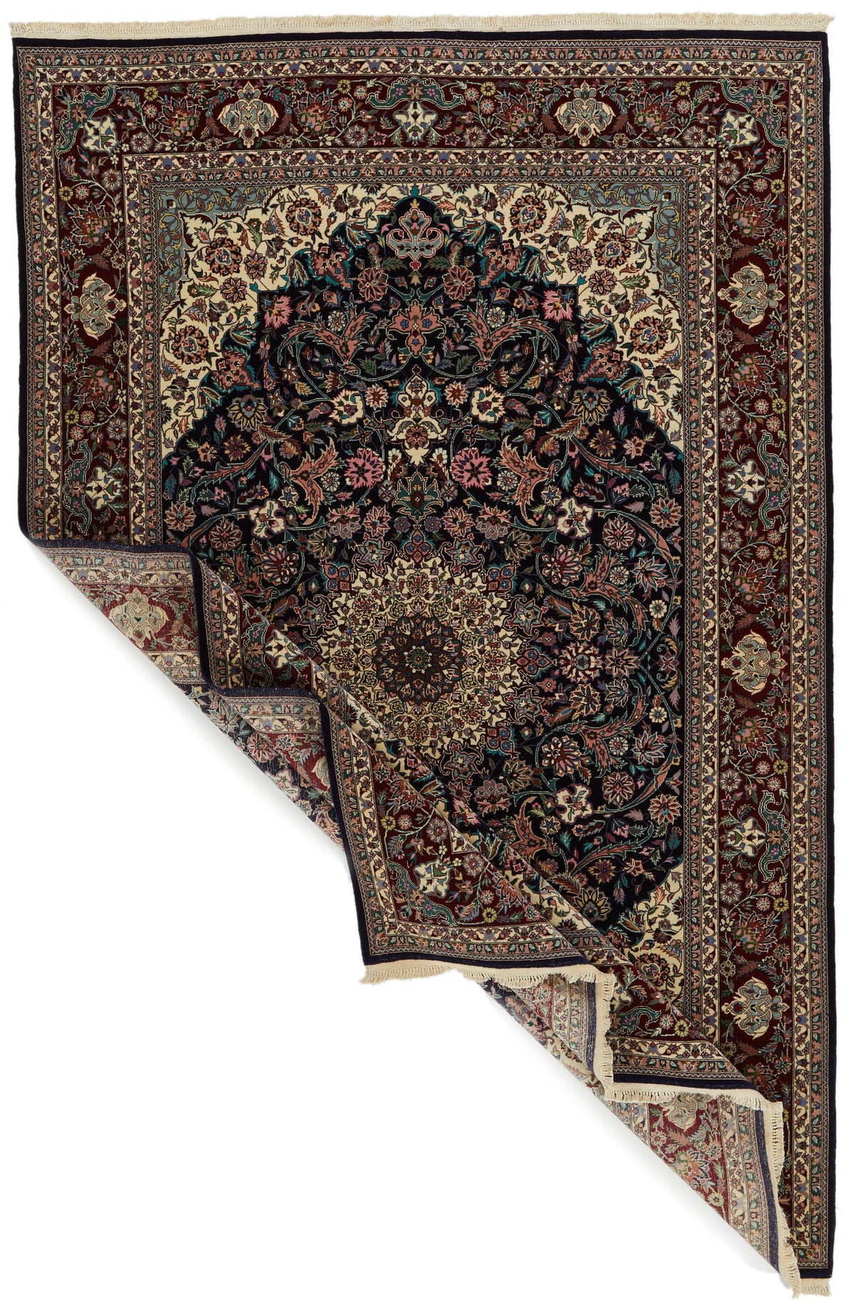 6x9 Navy and Red Persian Rug