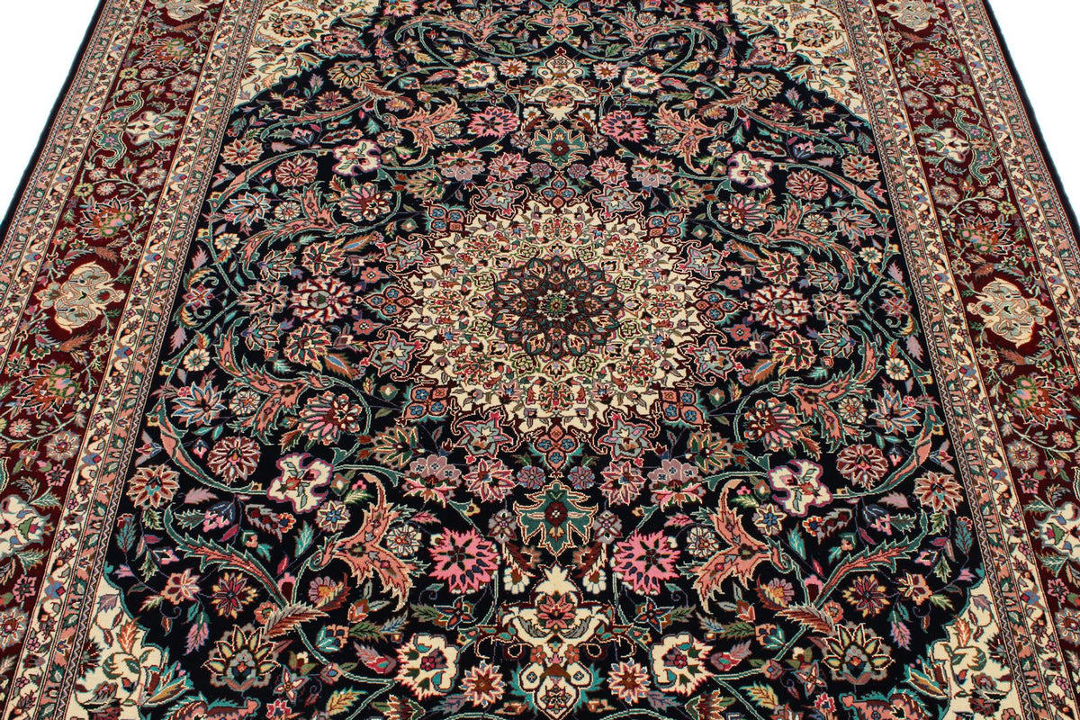 6x9 Navy and Red Persian Rug