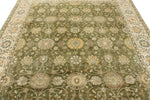 8x10 Ivory and Green Persian Rug