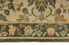 8x10 Ivory and Green Persian Rug