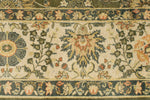 8x10 Ivory and Green Persian Rug