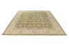 8x10 Ivory and Green Persian Rug