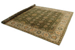 8x10 Ivory and Green Persian Rug