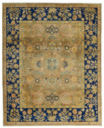 8x10 Navy and beige Persian Traditional Rug