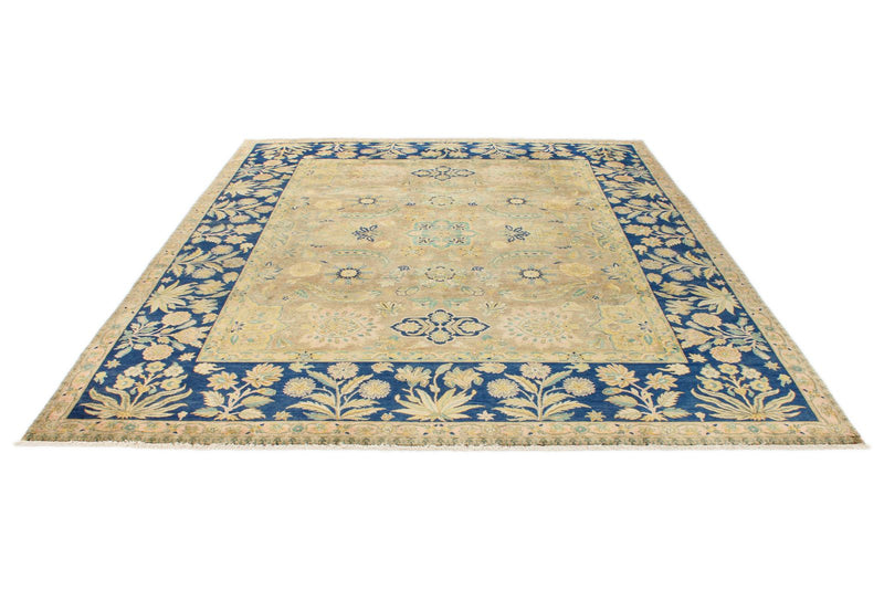 8x10 Navy and beige Persian Traditional Rug