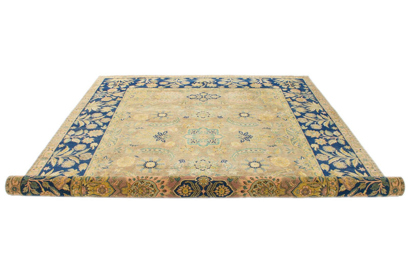 8x10 Navy and beige Persian Traditional Rug