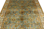 6x9 Green and Ivory Persian Rug