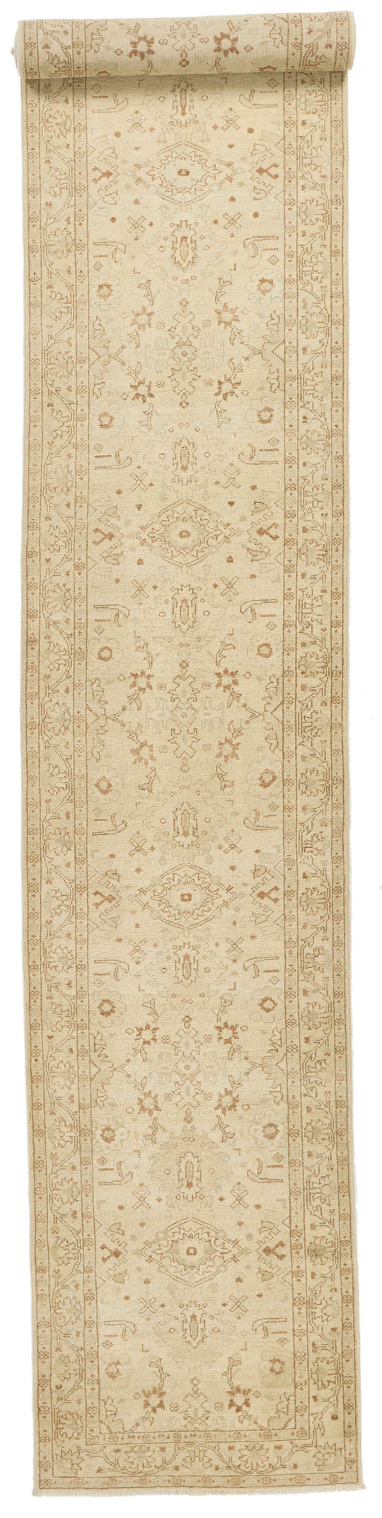 3x20 Ivory and Ivory Persian Runner
