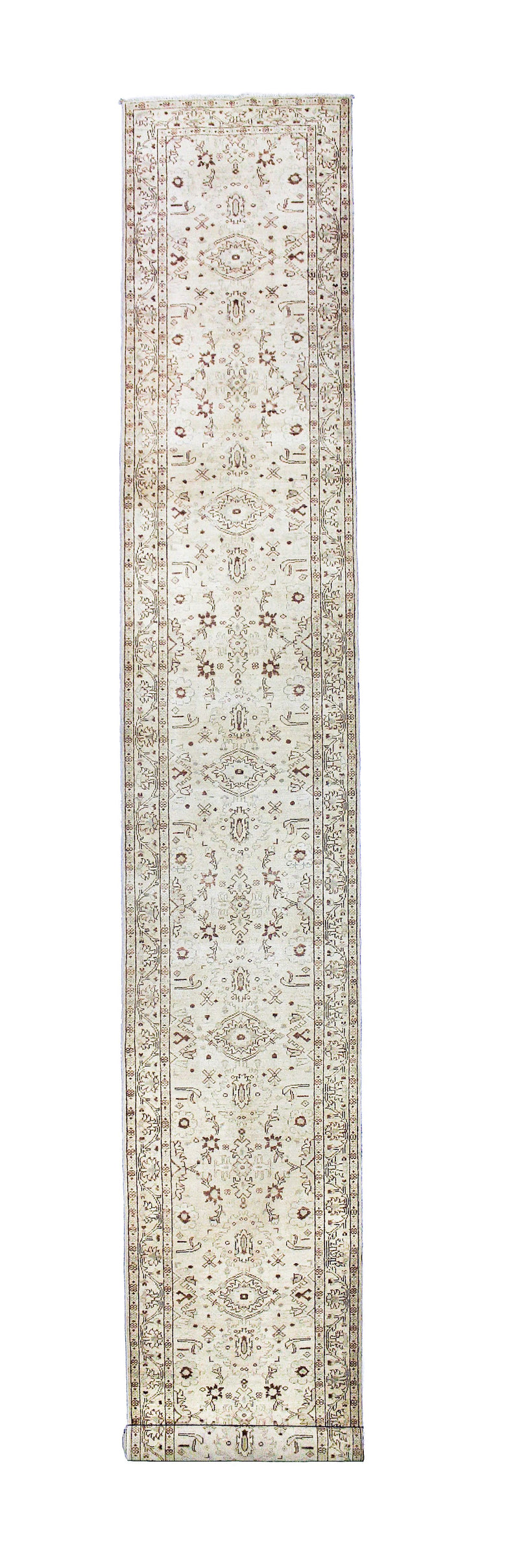 3x20 Ivory and Ivory Persian Runner