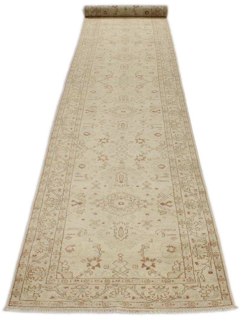 3x20 Ivory and Ivory Persian Runner