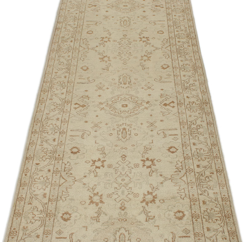 3x20 Ivory and Ivory Persian Runner
