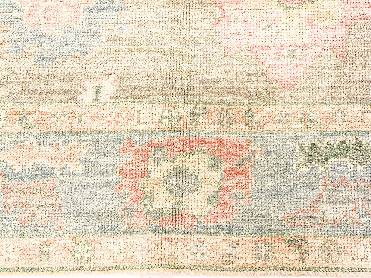 5x7 Purple and Blue Turkish Oushak Rug