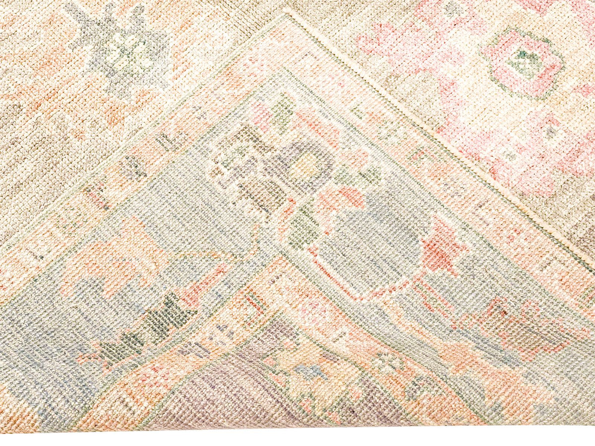 5x7 Purple and Blue Turkish Oushak Rug