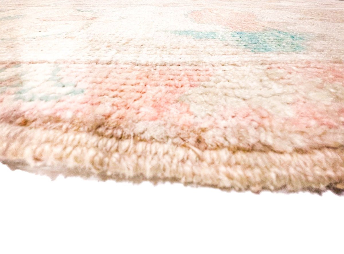 6x9 gray and Ivory Turkish Oushak Rug