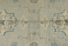 6x10 Gray and Ivory Turkish Oushak Rug