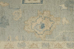 6x10 Gray and Ivory Turkish Oushak Rug