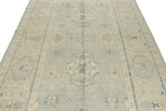 6x10 Gray and Ivory Turkish Oushak Rug