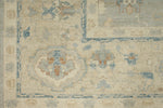 6x10 Gray and Ivory Turkish Oushak Rug