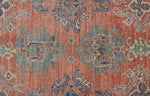 9x12 Rust and Ivory Turkish Oushak Rug