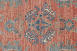 9x12 Rust and Ivory Turkish Oushak Rug