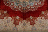8x10 Red and Blue Turkish Silk Rug