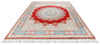 8x10 Red and Blue Turkish Silk Rug