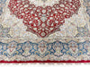 9x12 Red and Blue Turkish Silk Rug