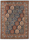 9x12 Blue and Navy Anatolian Traditional Rug