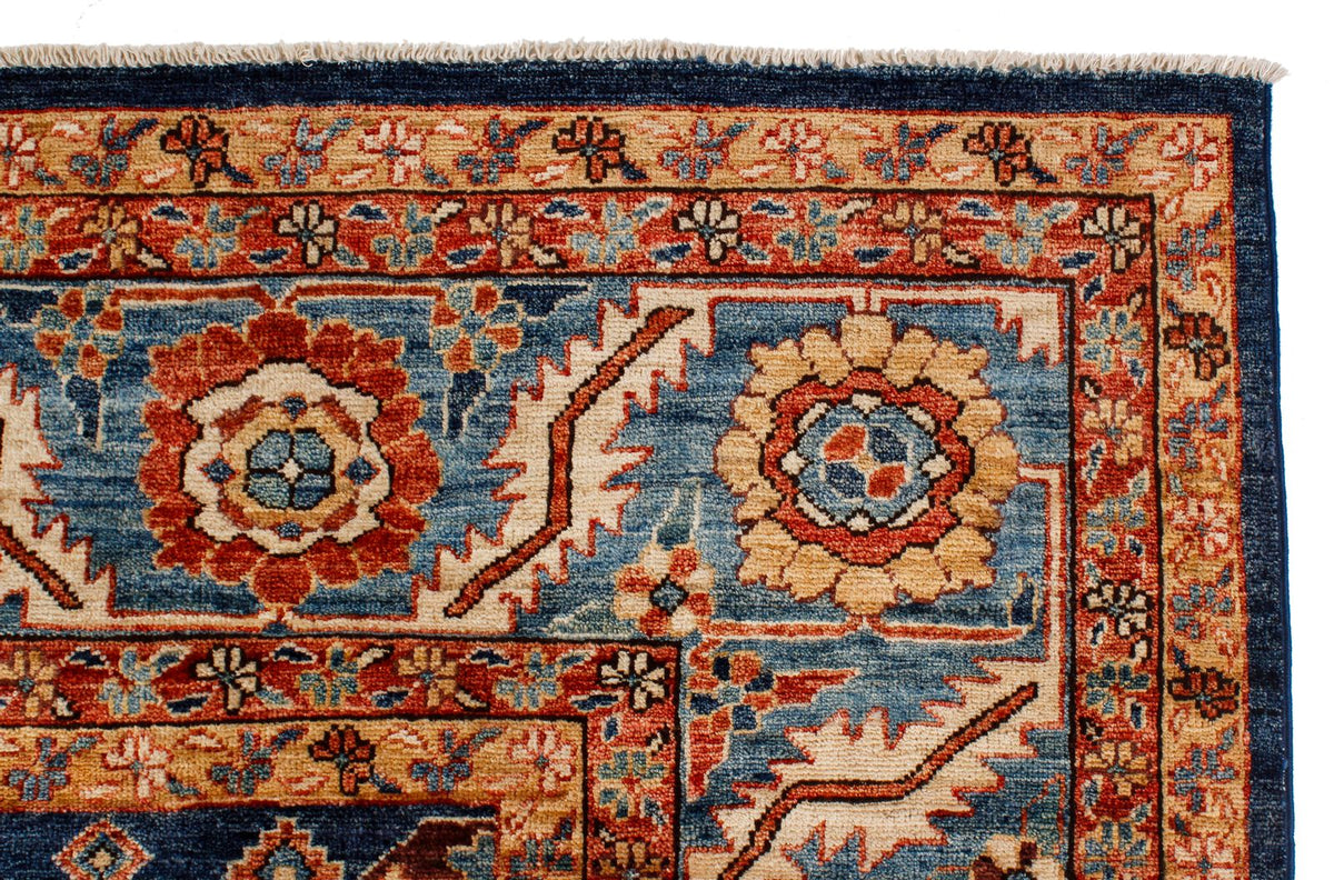 9x12 Blue and Navy Anatolian Traditional Rug