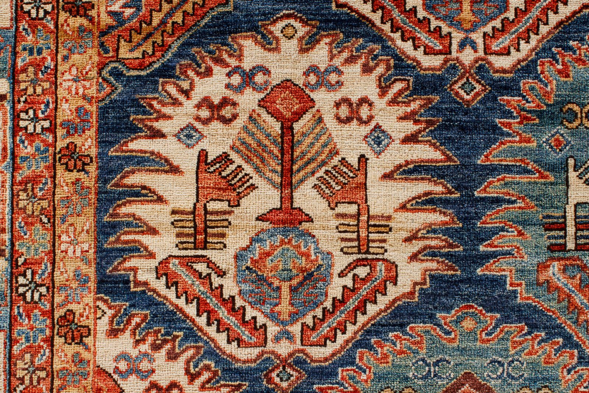 9x12 Blue and Navy Anatolian Traditional Rug