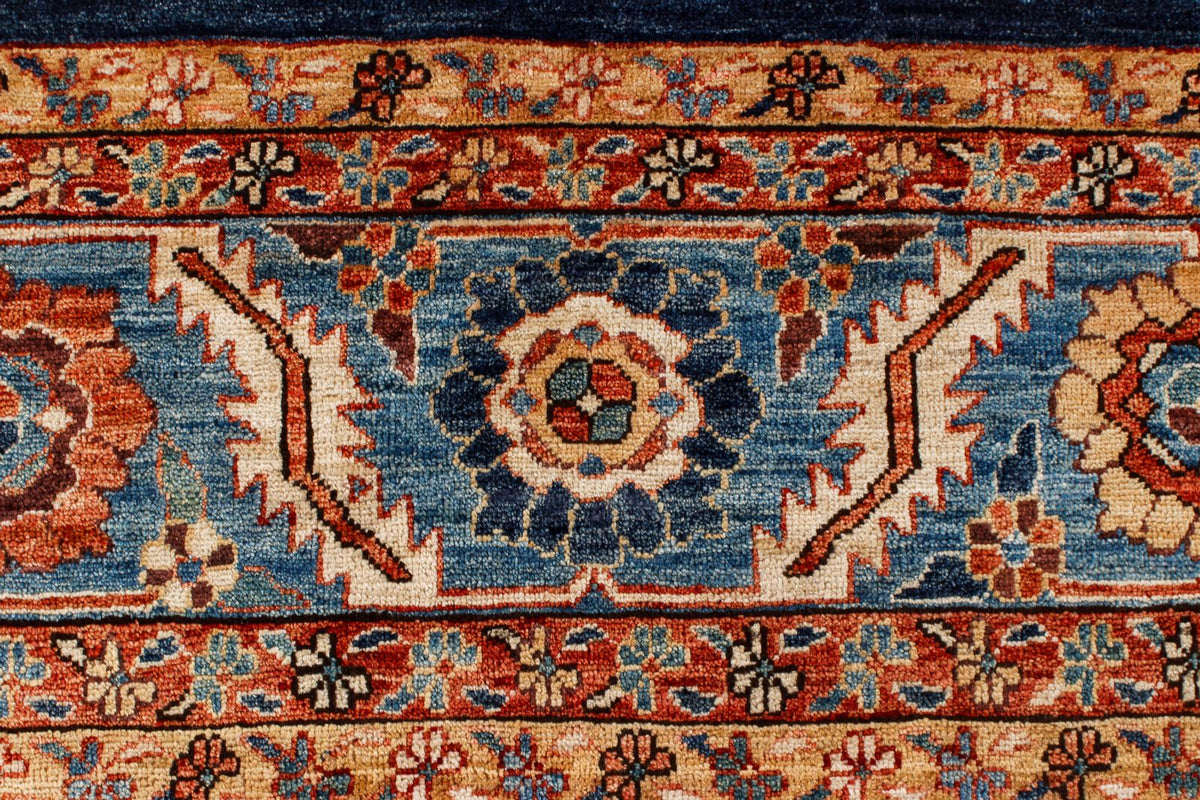 9x12 Blue and Navy Anatolian Traditional Rug