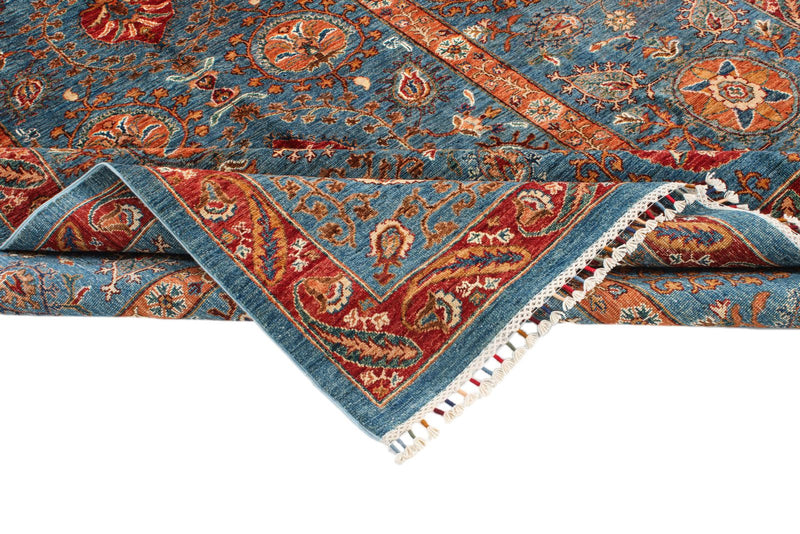 6x10 Blue and Multicolor Anatolian Traditional Rug