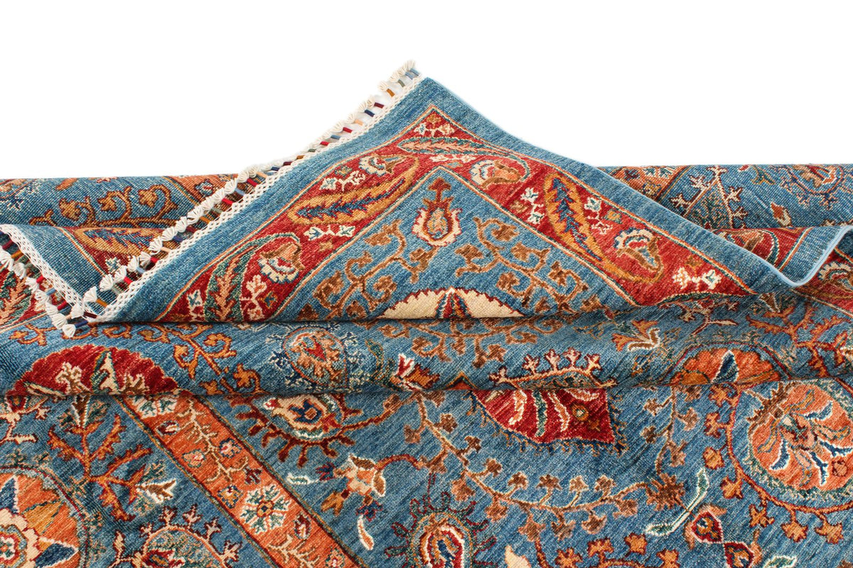 6x10 Blue and Multicolor Anatolian Traditional Rug