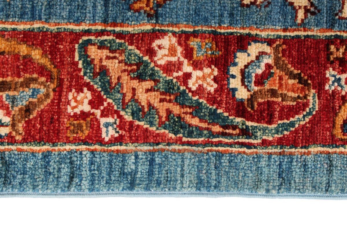 6x10 Blue and Multicolor Anatolian Traditional Rug