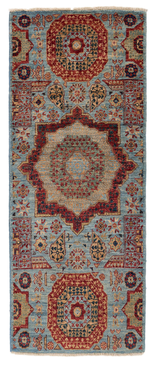 2x5 Multıcolor Turkish Tribal Runner