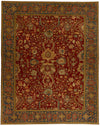 9x12 Red and Blue Turkish Traditional Rug