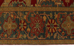 9x12 Red and Blue Turkish Traditional Rug