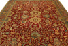 9x12 Red and Blue Turkish Traditional Rug