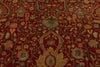 9x12 Red and Blue Turkish Traditional Rug