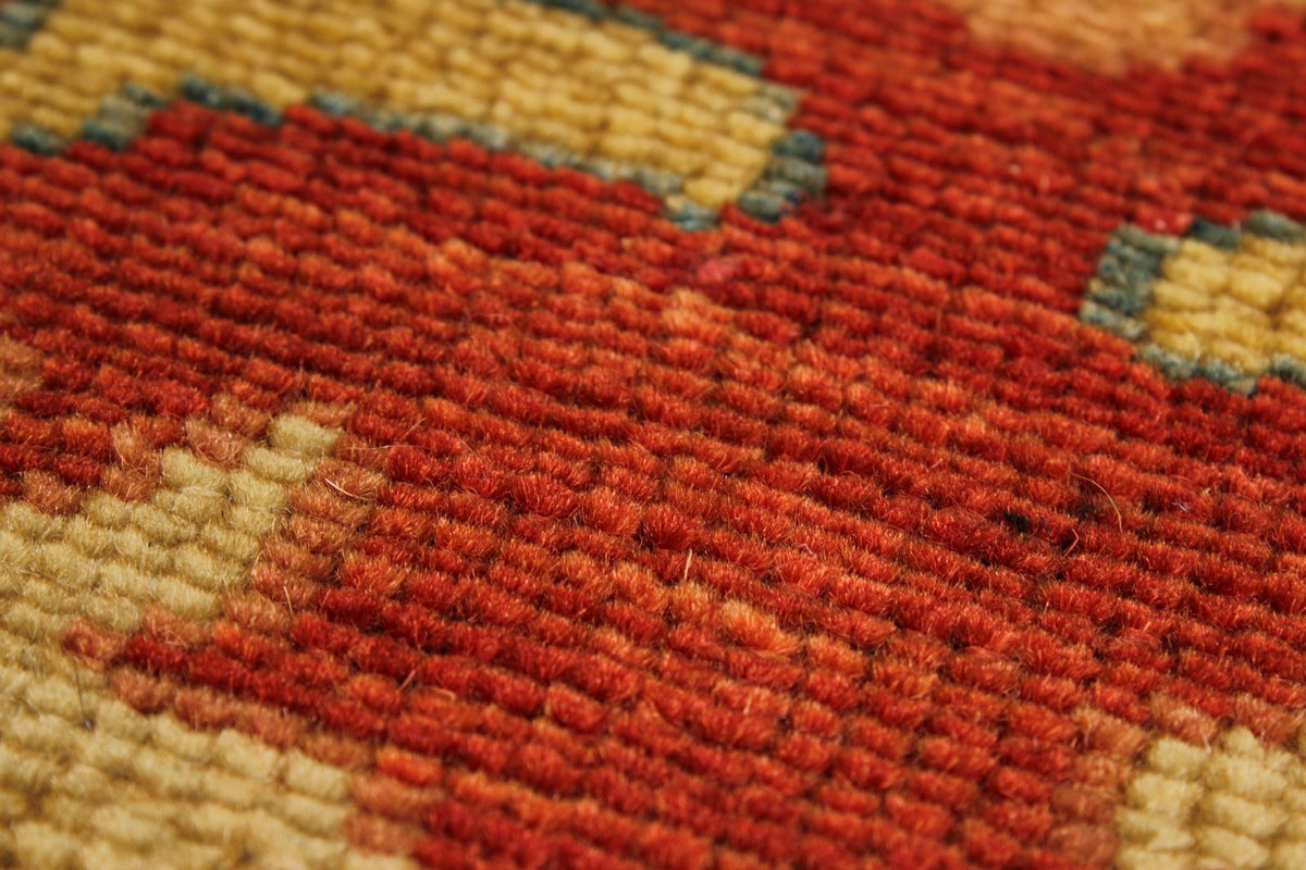 9x12 Red and Blue Turkish Traditional Rug