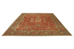 9x12 Red and Blue Turkish Traditional Rug