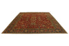 9x12 Red and Blue Turkish Traditional Rug