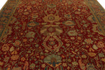 9x12 Red and Blue Turkish Traditional Rug