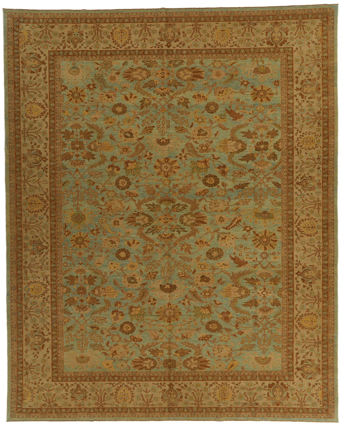 10x12 Blue and White Turkish Traditional Rug