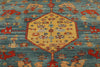 9x12 Blue and Light Peach Turkish Traditional Rug