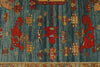 9x12 Blue and Light Peach Turkish Traditional Rug