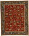 10x12 Red and Blue Turkish Traditional Rug