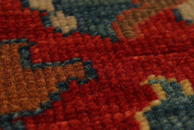 10x12 Red and Blue Turkish Traditional Rug