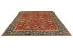 10x12 Red and Blue Turkish Traditional Rug