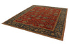 10x12 Red and Blue Turkish Traditional Rug